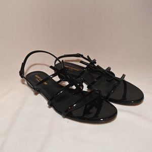 YSL Saint Laurent Cassandra Sandal Black 39.5